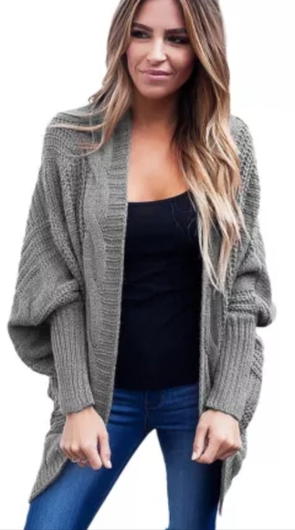 New gray Dolman sleeved cardigan❤clearance price - Picture 2 of 8